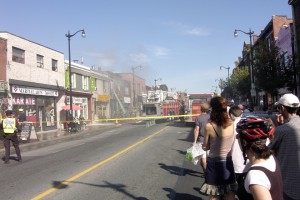 Another shot of the fire at "Underworld"