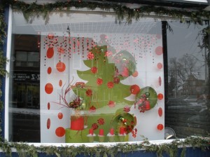 Window display for Christmas, 2009