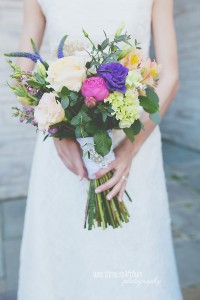 Bride with bouquet