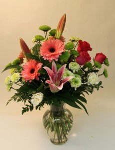 Lilies, Gerbera, Roses