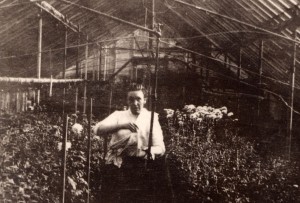 Lady in the greenhouse