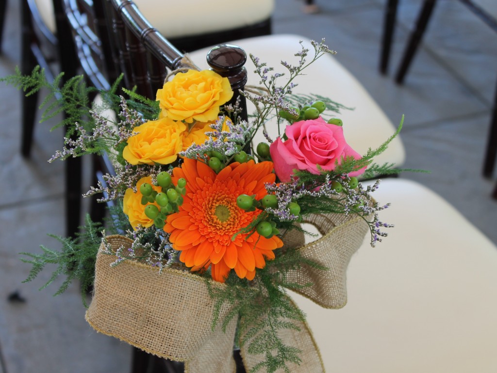 Aisle Marker Burlap Ribbon