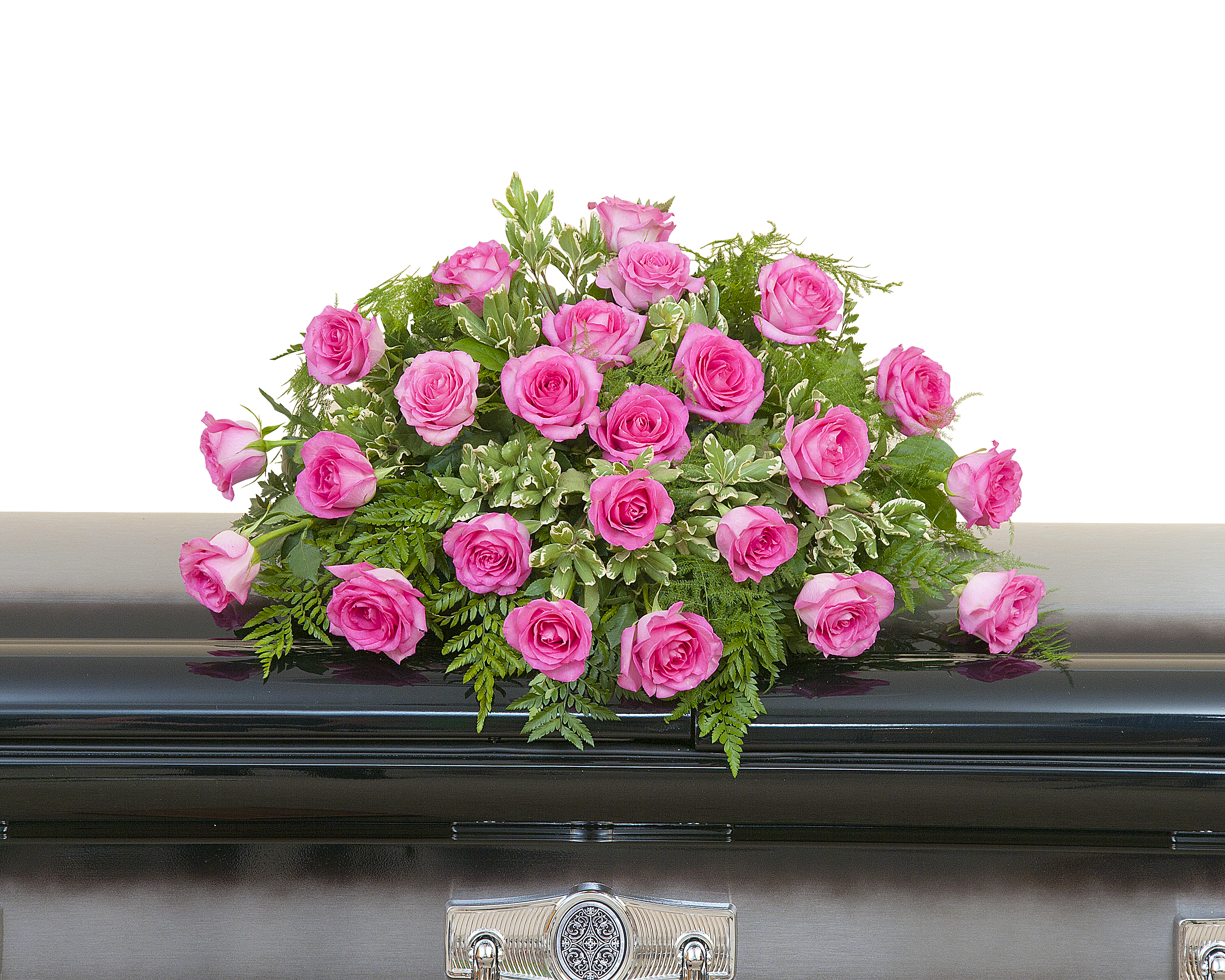 Pink Rose Casket Spray :: Martin's Flowers