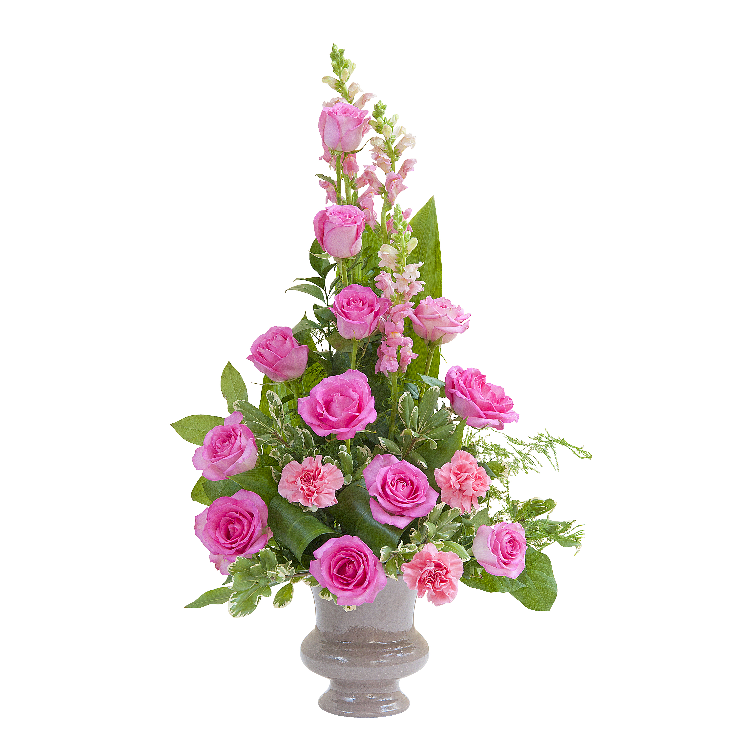 Peaceful Pink Small Urn Arrangement Martin's Flowers