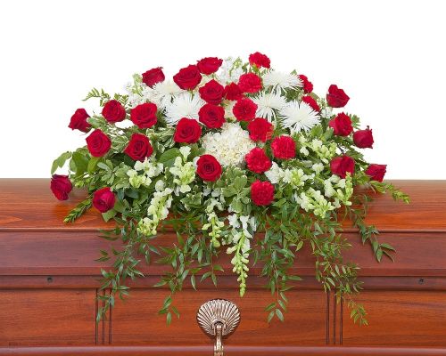 Enduring Strength Casket Spray :: Martin's Flowers